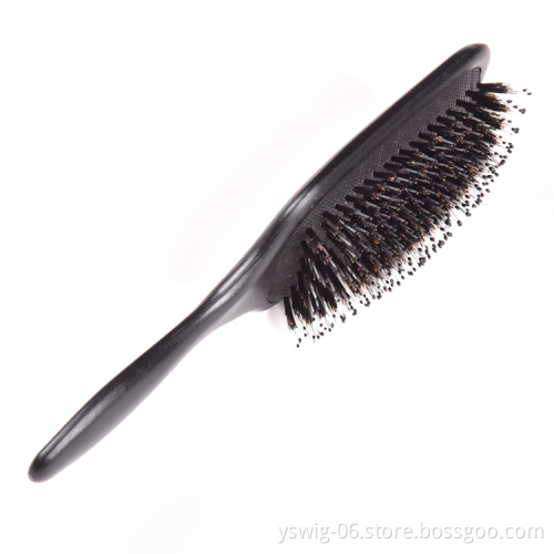Wholesale Bristle Brush Bristle Hair Brush Private Label Plastic Boar Bristle Hair Straighter Brush
